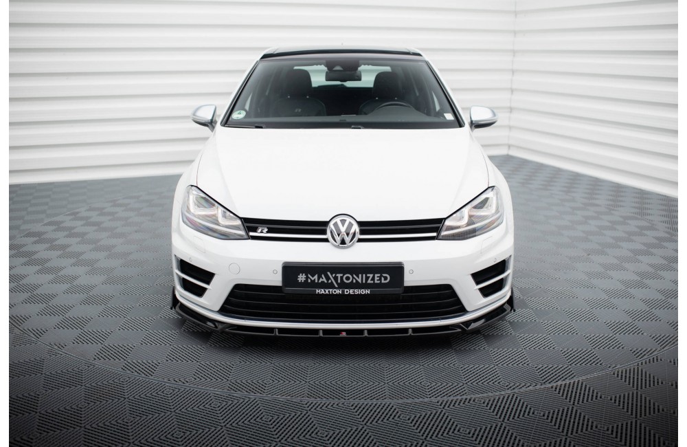 Front Splitter V.5 + Flaps Volkswagen Golf R / R-Line Mk7