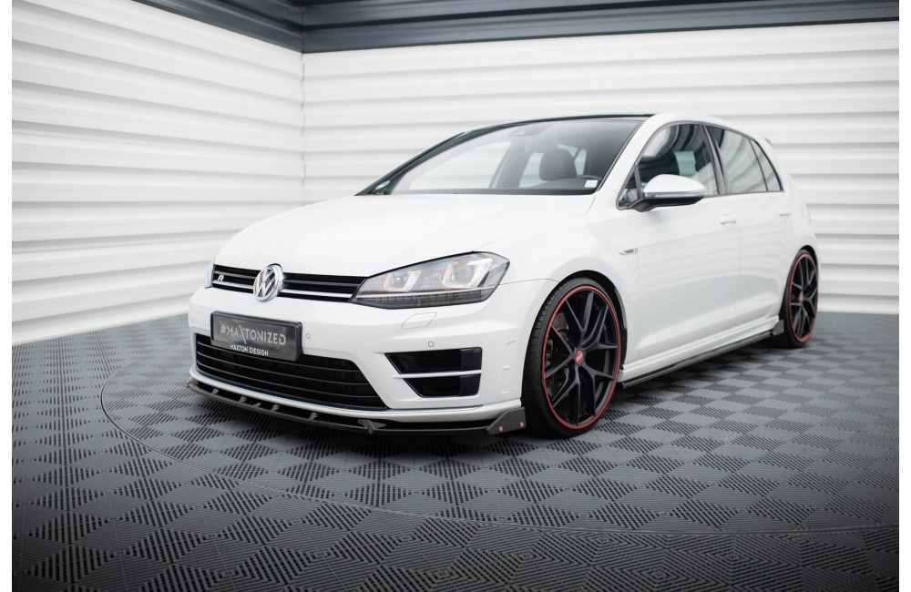 Front Splitter V.5 + Flaps Volkswagen Golf R / R-Line Mk7