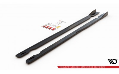 Side Skirts Diffusers V.2 Volkswagen Golf R / R-Line Mk7
