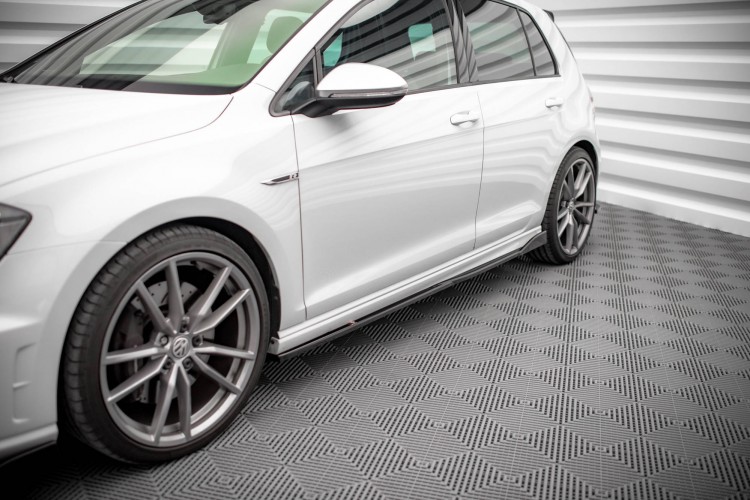 Side Skirts Diffusers V.2 Volkswagen Golf R \/ R-Line Mk7