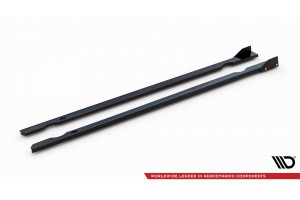 Side Skirts Diffusers V.3 + Flaps Volkswagen Golf R / R-Line Mk7