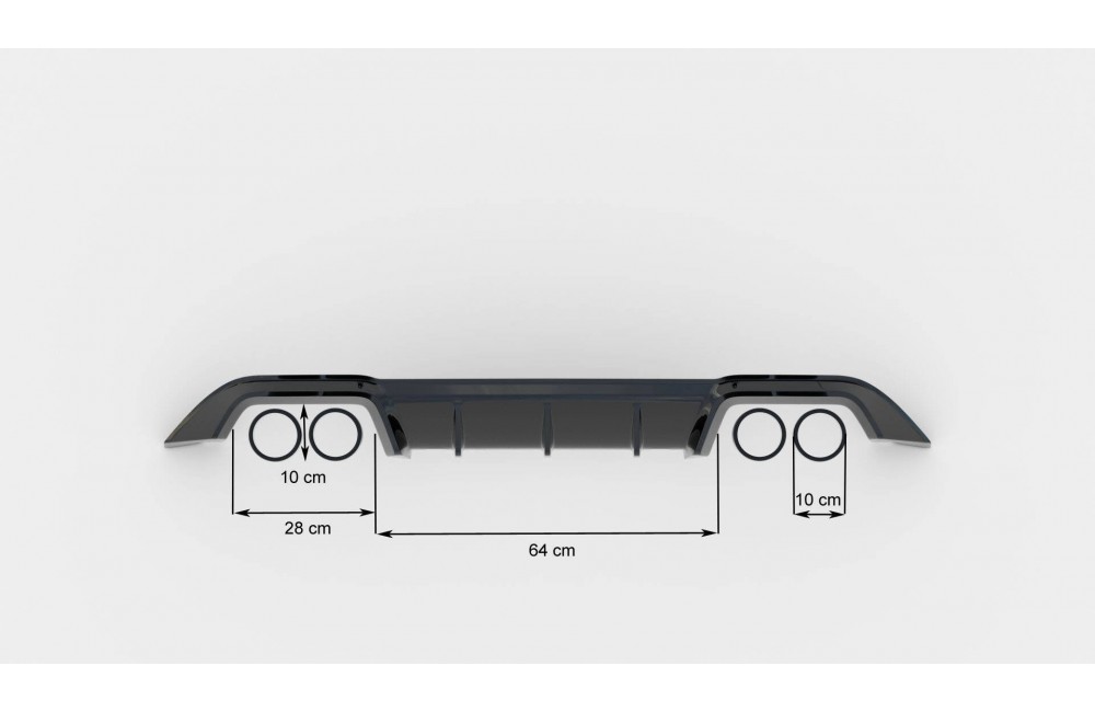 Set of Splitters Volkswagen Golf R Hatchback Mk7