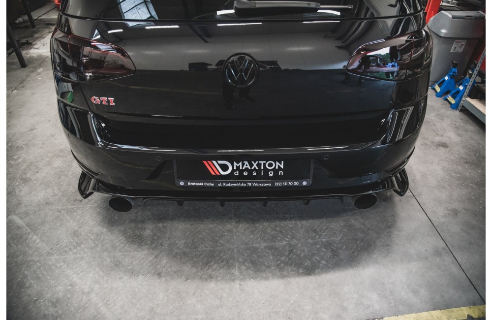 Rear Side Splitters VW Golf 7 GTI TCR - Gloss Black