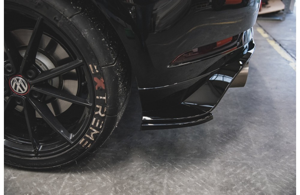 Rear Side Splitters VW Golf 7 GTI TCR - Gloss Black