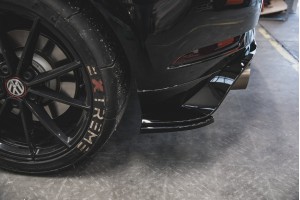 Rear Side Splitters VW Golf 7 GTI TCR - Gloss Black