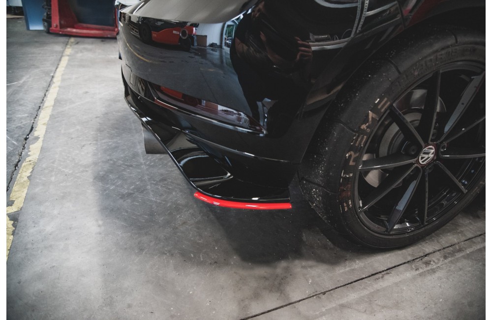 Rear Side Splitters VW Golf 7 GTI TCR - Gloss Black
