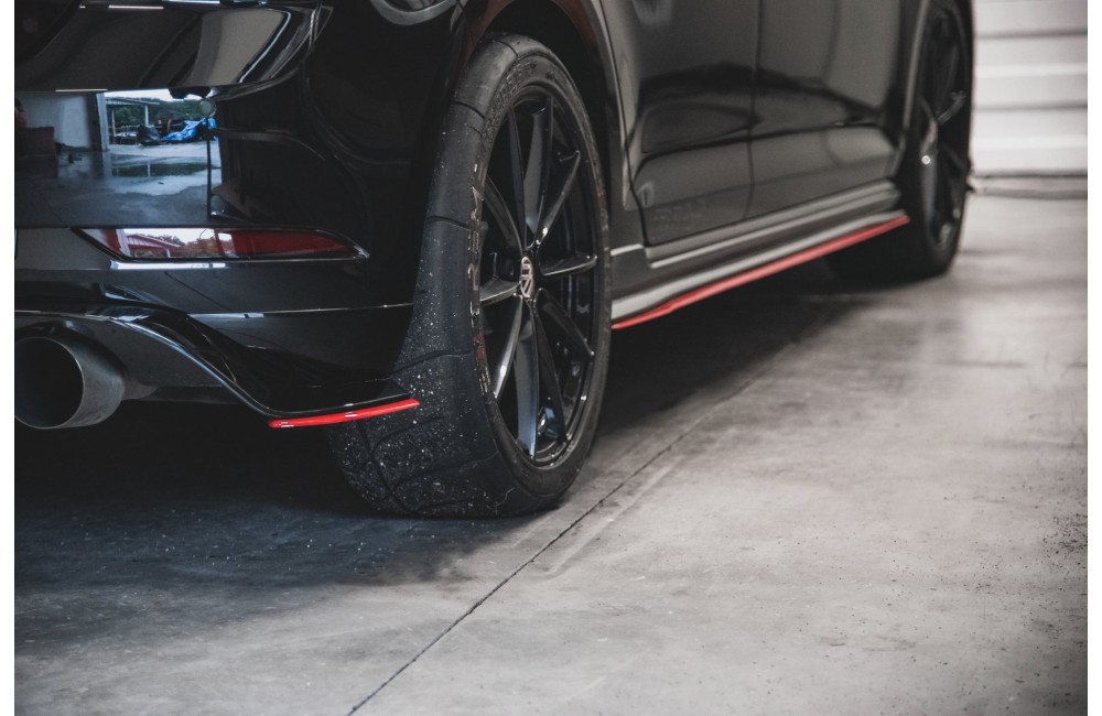 Rear Side Splitters VW Golf 7 GTI TCR - Gloss Black