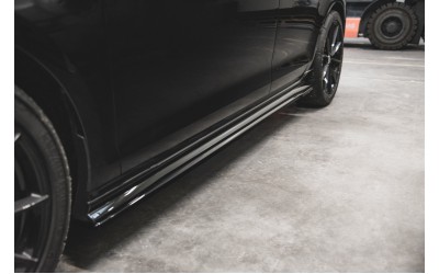 Side Skirts Diffusers VW Golf 7 GTI TCR  - Gloss Black