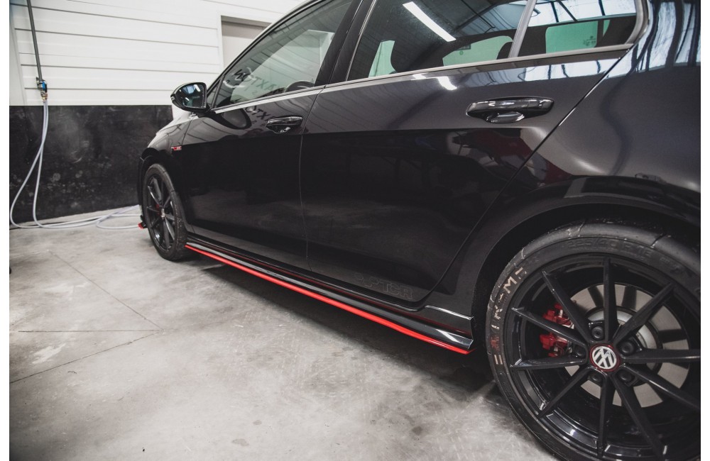 Side Skirts Diffusers VW Golf 7 GTI TCR - Gloss Black Side Skirts Diffusers VW Golf 7 GTI TCR - Gloss Black
