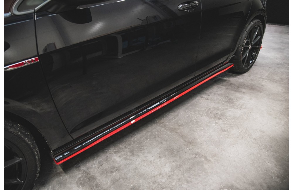 Side Skirts Diffusers VW Golf 7 GTI TCR - Gloss Black Side Skirts Diffusers VW Golf 7 GTI TCR - Gloss Black