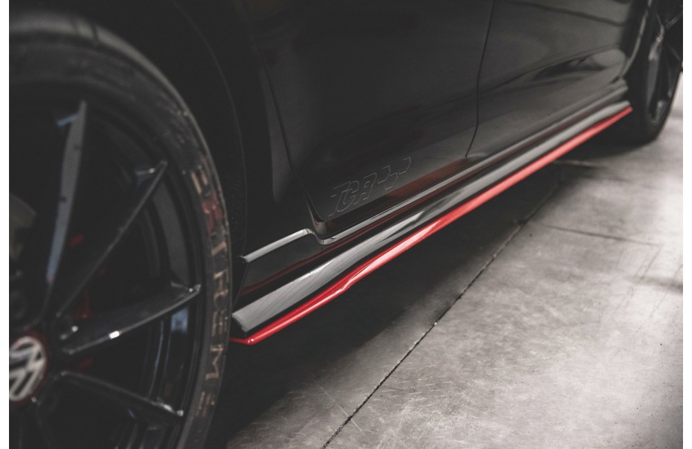 Side Skirts Diffusers VW Golf 7 GTI TCR - Gloss Black Side Skirts Diffusers VW Golf 7 GTI TCR - Gloss Black