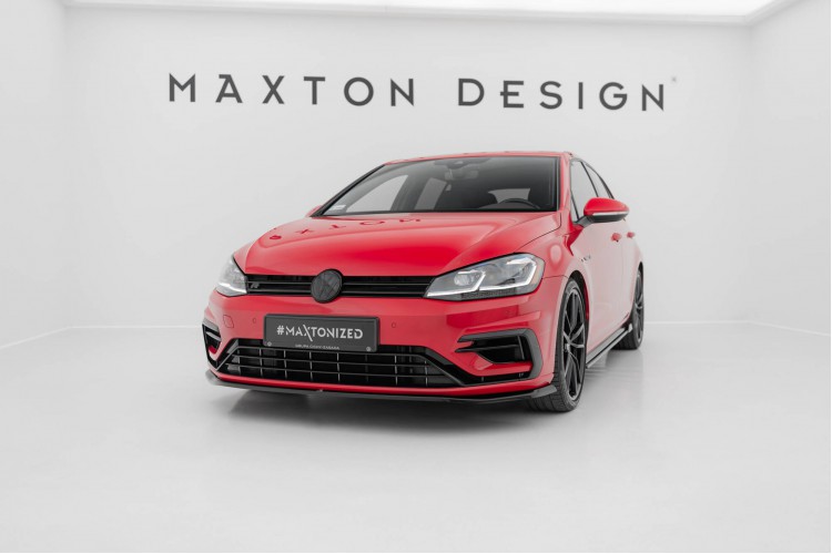 Front Splitter V.7 Volkswagen Golf R \/ R-Line Mk7 Facelift