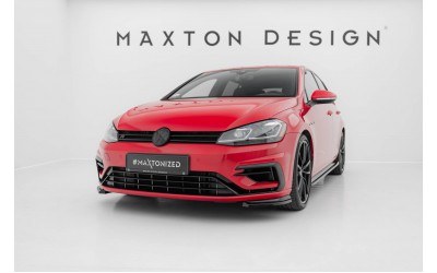 Front Side Splitters Volkswagen Golf R / R-Line Mk7 Facelift - Gloss Black