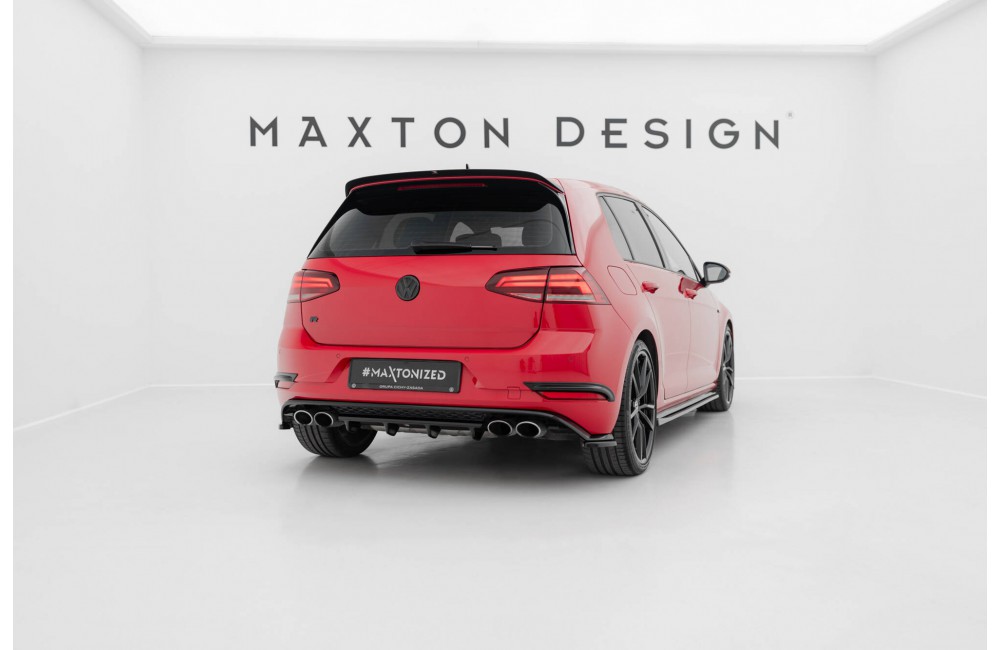 Rear Side Splitters Volkswagen Golf Hatchback R / R-Line Mk7 Facelift - Gloss Black