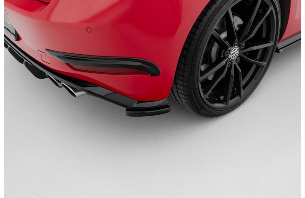 Rear Side Splitters Volkswagen Golf Hatchback R / R-Line Mk7 Facelift - Gloss Black