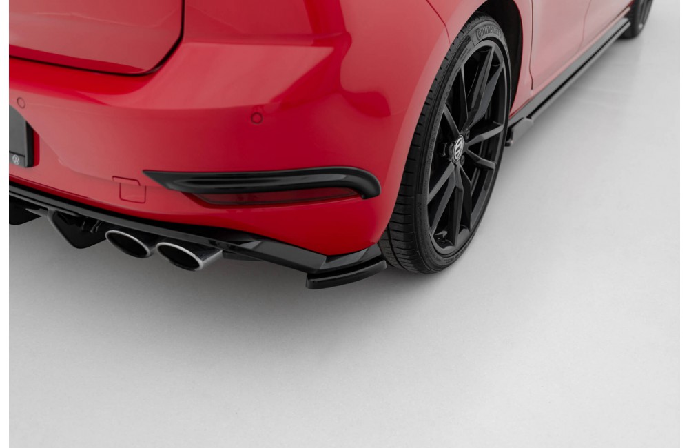 Rear Side Splitters Volkswagen Golf Hatchback R / R-Line Mk7 Facelift - Gloss Black