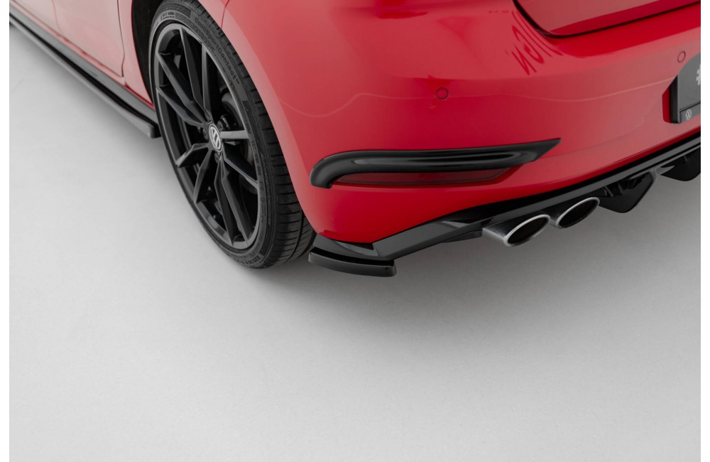 Rear Side Splitters Volkswagen Golf Hatchback R / R-Line Mk7 Facelift - Gloss Black