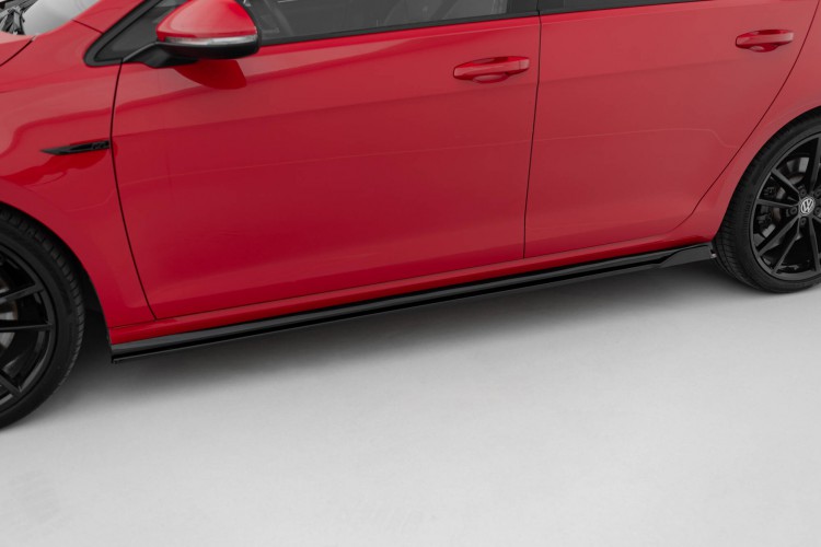 Side Skirts Diffusers V.1 Volkswagen Golf R \/ R-Line Mk7 Facelift