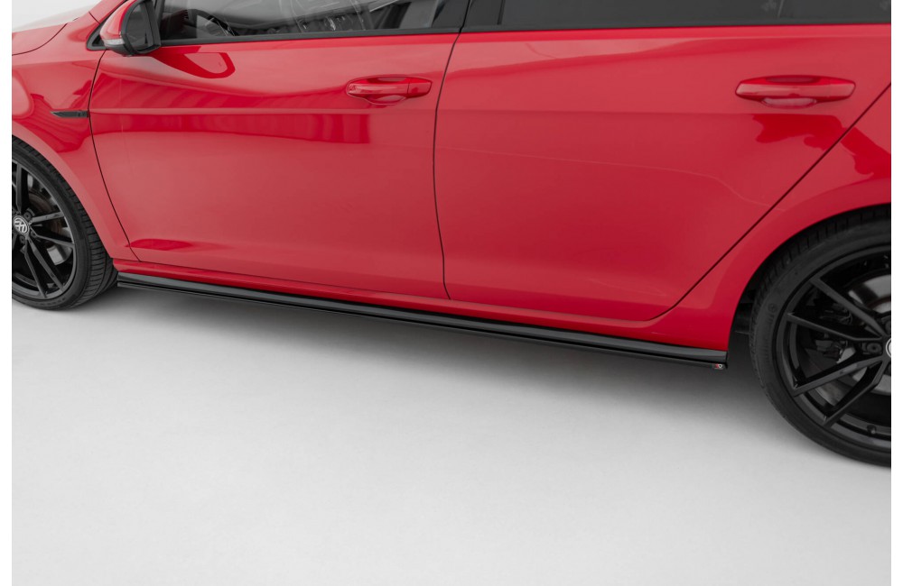 Side Skirts Diffusers V.2 Volkswagen Golf R / R-Line Mk7 Facelift - Gloss Black Side Skirts Diffusers V.2 Volkswagen Golf R / R-Line Mk7 Facelift - Gloss Black