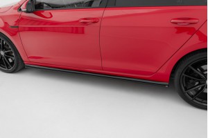 Side Skirts Diffusers V.2 Volkswagen Golf R / R-Line Mk7 Facelift - Gloss Black Side Skirts Diffusers V.2 Volkswagen Golf R / R-Line Mk7 Facelift - Gloss Black
