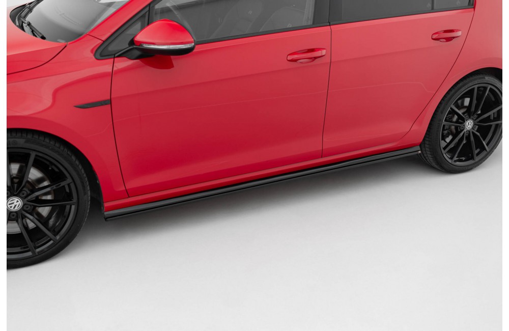 Side Skirts Diffusers V.2 Volkswagen Golf R / R-Line Mk7 Facelift - Gloss Black Side Skirts Diffusers V.2 Volkswagen Golf R / R-Line Mk7 Facelift - Gloss Black