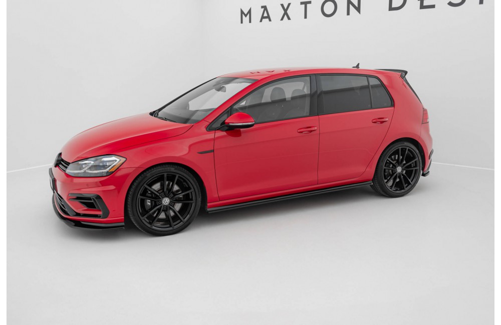 Side Skirts Diffusers V.2 Volkswagen Golf R / R-Line Mk7 Facelift - Gloss Black Side Skirts Diffusers V.2 Volkswagen Golf R / R-Line Mk7 Facelift - Gloss Black
