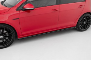 Side Skirts Diffusers V.2 Volkswagen Golf R / R-Line Mk7 Facelift - Gloss Black Side Skirts Diffusers V.2 Volkswagen Golf R / R-Line Mk7 Facelift - Gloss Black