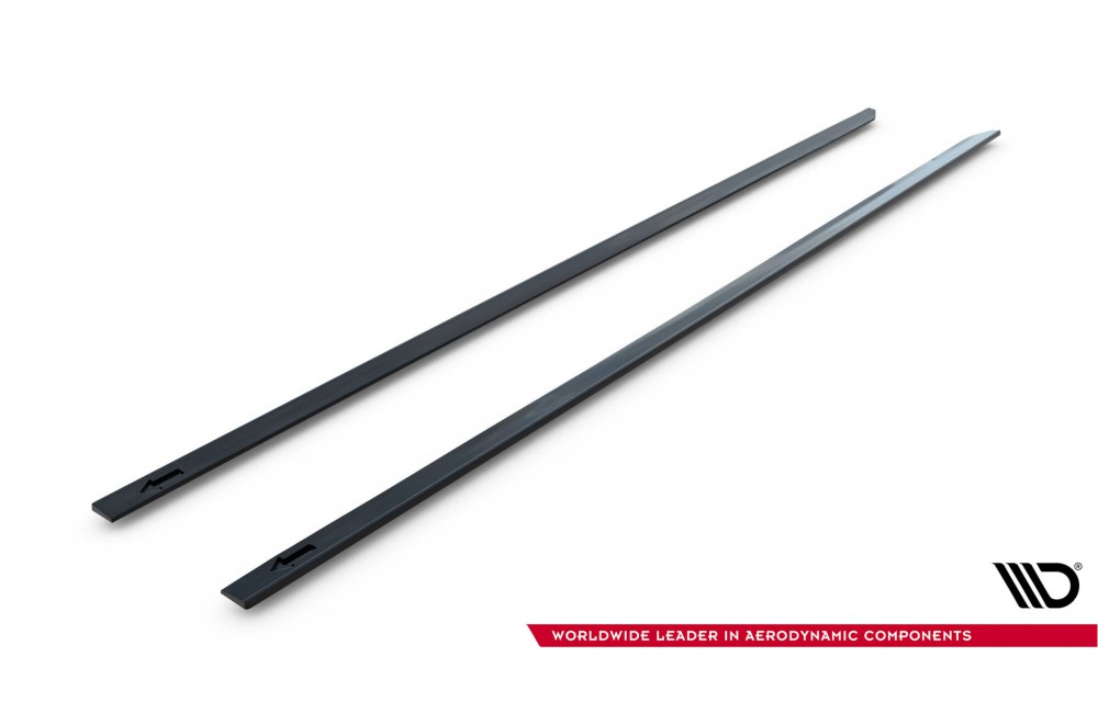 Side Skirts Diffusers V.2 Volkswagen Golf R / R-Line Mk7 Facelift - Gloss Black Side Skirts Diffusers V.2 Volkswagen Golf R / R-Line Mk7 Facelift - Gloss Black