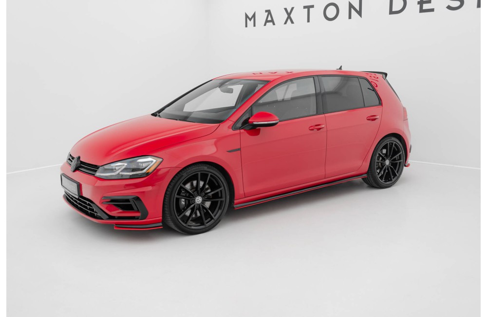 Side Skirts Diffusers V.2 Volkswagen Golf R / R-Line Mk7 Facelift