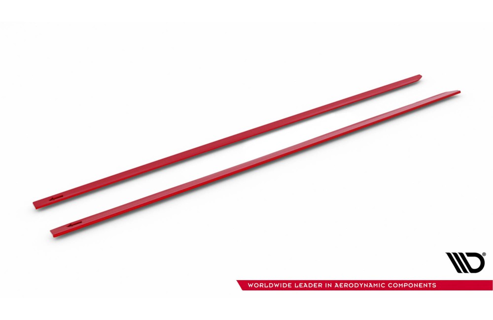 Side Skirts Diffusers V.2 Volkswagen Golf R / R-Line Mk7 Facelift
