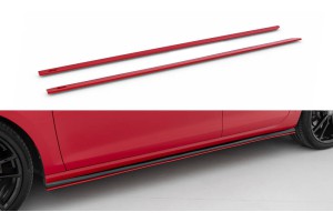 Side Skirts Diffusers V.2 Volkswagen Golf R / R-Line Mk7 Facelift