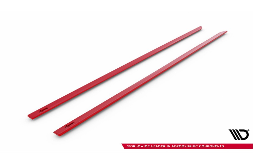 Side Skirts Diffusers V.2 Volkswagen Golf R / R-Line Mk7 Facelift