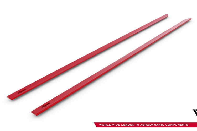 Side Skirts Diffusers V.2 Volkswagen Golf R / R-Line Mk7 Facelift
