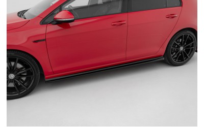 Side Skirts Diffusers V.4 Volkswagen Golf R / R-Line Mk7 Facelift