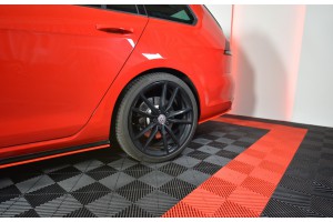 REAR SIDE SPLITTERS V.2 VW GOLF 7 R VARIANT FACELIFT  - Gloss Black