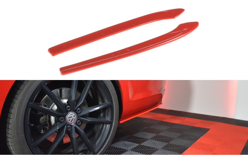 Rear Side Splitters V.2 Volkswagen Golf Mk7 R Variant Facelift