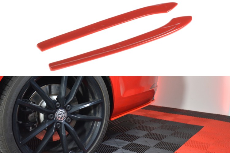 Rear Side Splitters V.2 Volkswagen Golf Mk7 R Variant Facelift