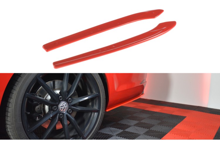 Rear Side Splitters V.2 Volkswagen Golf Mk7 R Variant Facelift