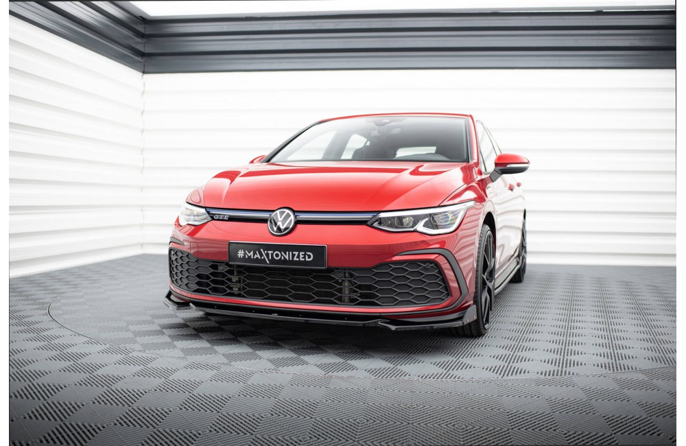 Front Splitter V.2 + Flaps Volkswagen Golf GTI / GTE / GTD / R-Line Mk8