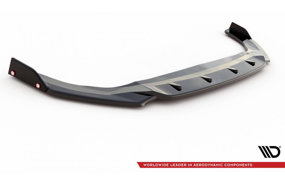 Front Splitter V.2 + Flaps Volkswagen Golf GTI / GTE / GTD / R-Line Mk8