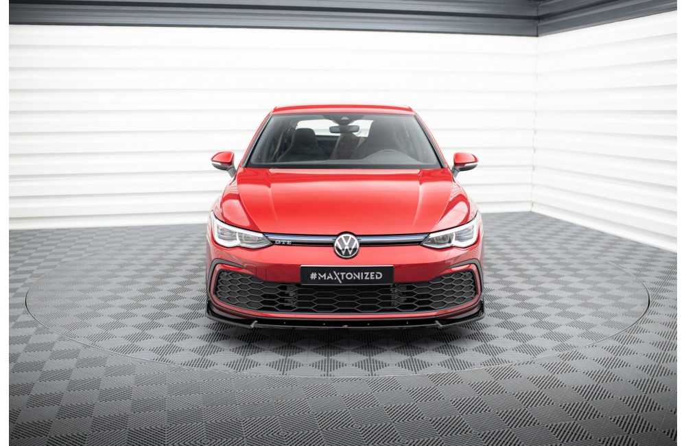 Front Splitter V.3 + Flaps Volkswagen Golf GTI / GTE / GTD / R-Line Mk8