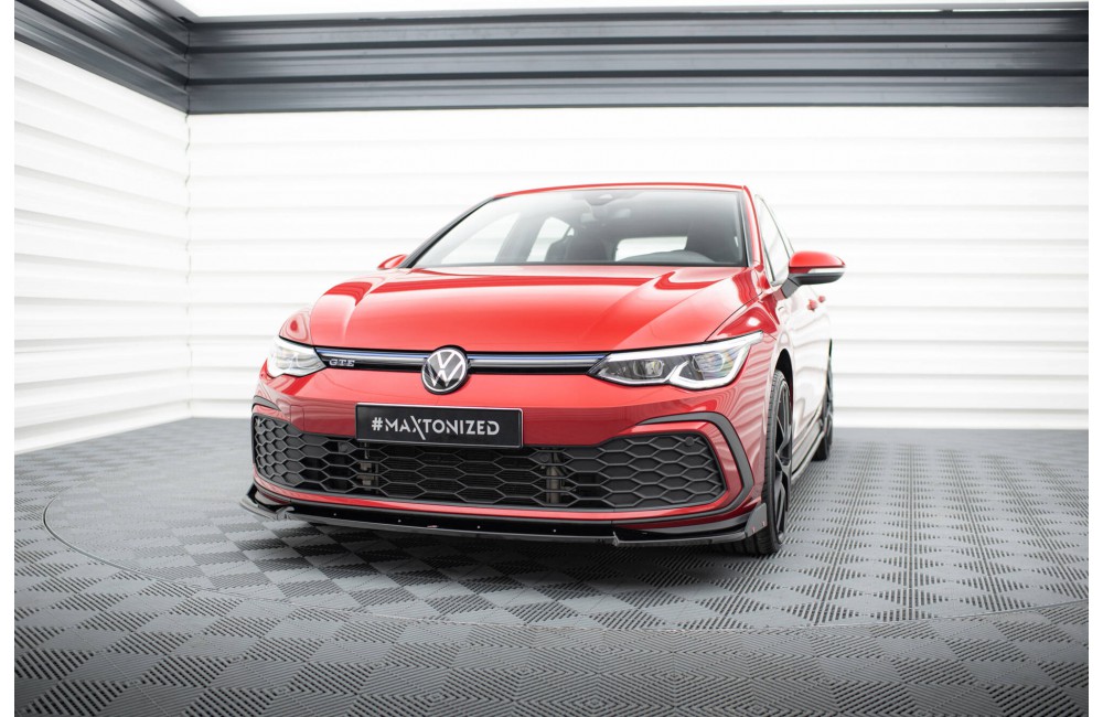 Front Splitter V.3 + Flaps Volkswagen Golf GTI / GTE / GTD / R-Line Mk8