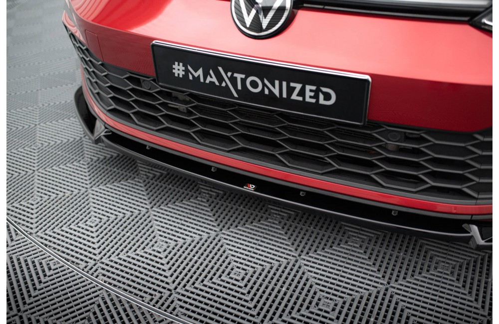 Front Splitter V.3 + Flaps Volkswagen Golf GTI / GTE / GTD / R-Line Mk8