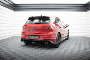 Rear Valance + Exhaust Ends Imitation Volkswagen Golf GTE / R-Line Mk8 / Mk8 Facelift -