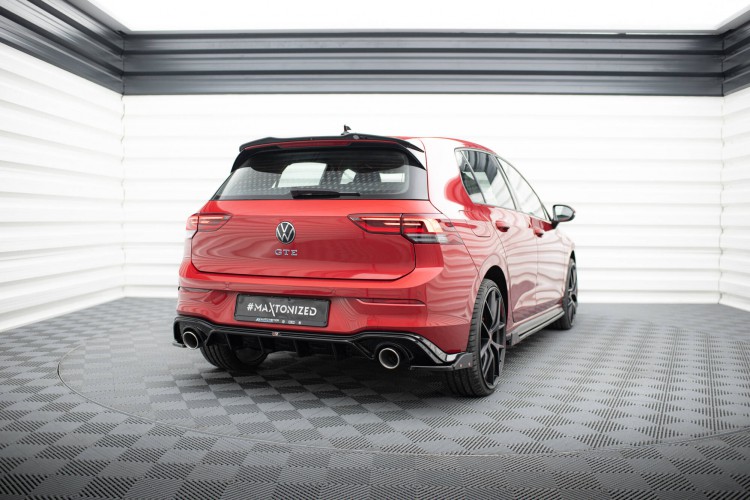 Κάτω τμήμα πίσω προφυλακτήρα + Exhaust Ends Imitation Volkswagen Golf GTE / R-Line Mk8 / Mk8 Facelift -
