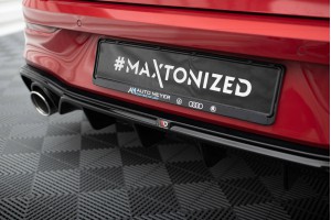 Rear Valance + Exhaust Ends Imitation Volkswagen Golf GTE / R-Line Mk8 / Mk8 Facelift -