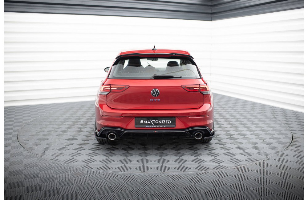 Rear Valance + Exhaust Ends Imitation Volkswagen Golf GTE / R-Line Mk8 / Mk8 Facelift -