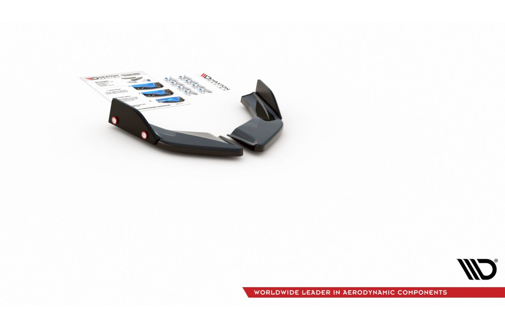 Rear Side Splitters V.2 + Flaps Volkswagen Golf GTI / GTE Mk8