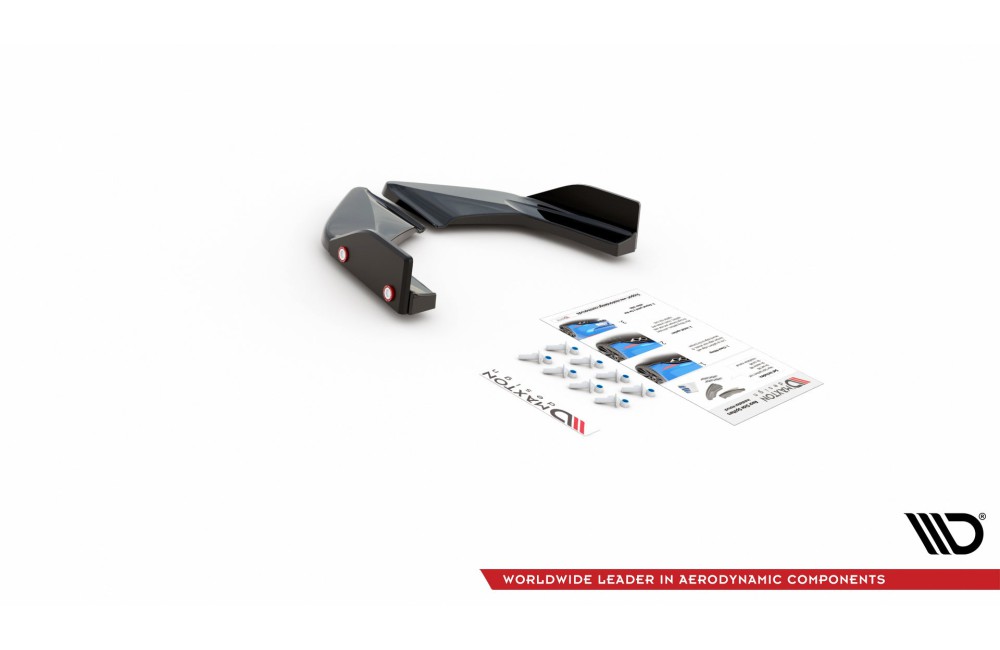 Rear Side Splitters V.2 + Flaps Volkswagen Golf GTI / GTE Mk8