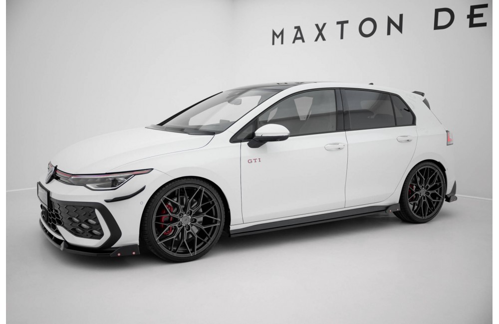 Side Skirts Diffusers V.2 + Flaps Volkswagen Golf GTI / GTE / GTI Clubsport / GTD / R-Line Mk8 Side Skirts Diffusers V.2 + Flaps Volkswagen Golf GTI / GTE / GTI Clubsport / GTD / R-Line Mk8